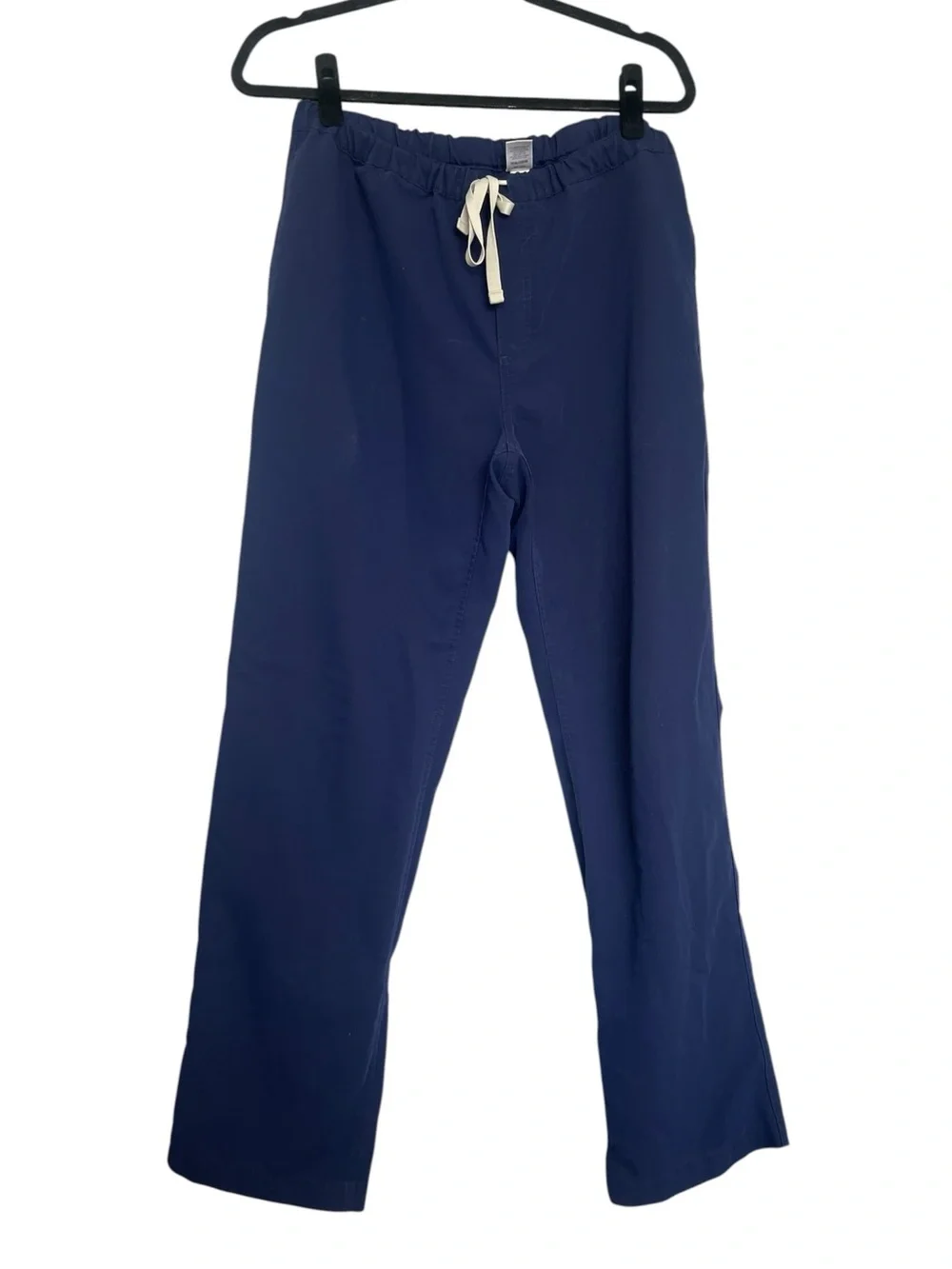 Figs Men's Navy Joggers with Cream Drawstring
